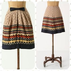 Anthropologie Dots After Six Skirt by Anna Sui
